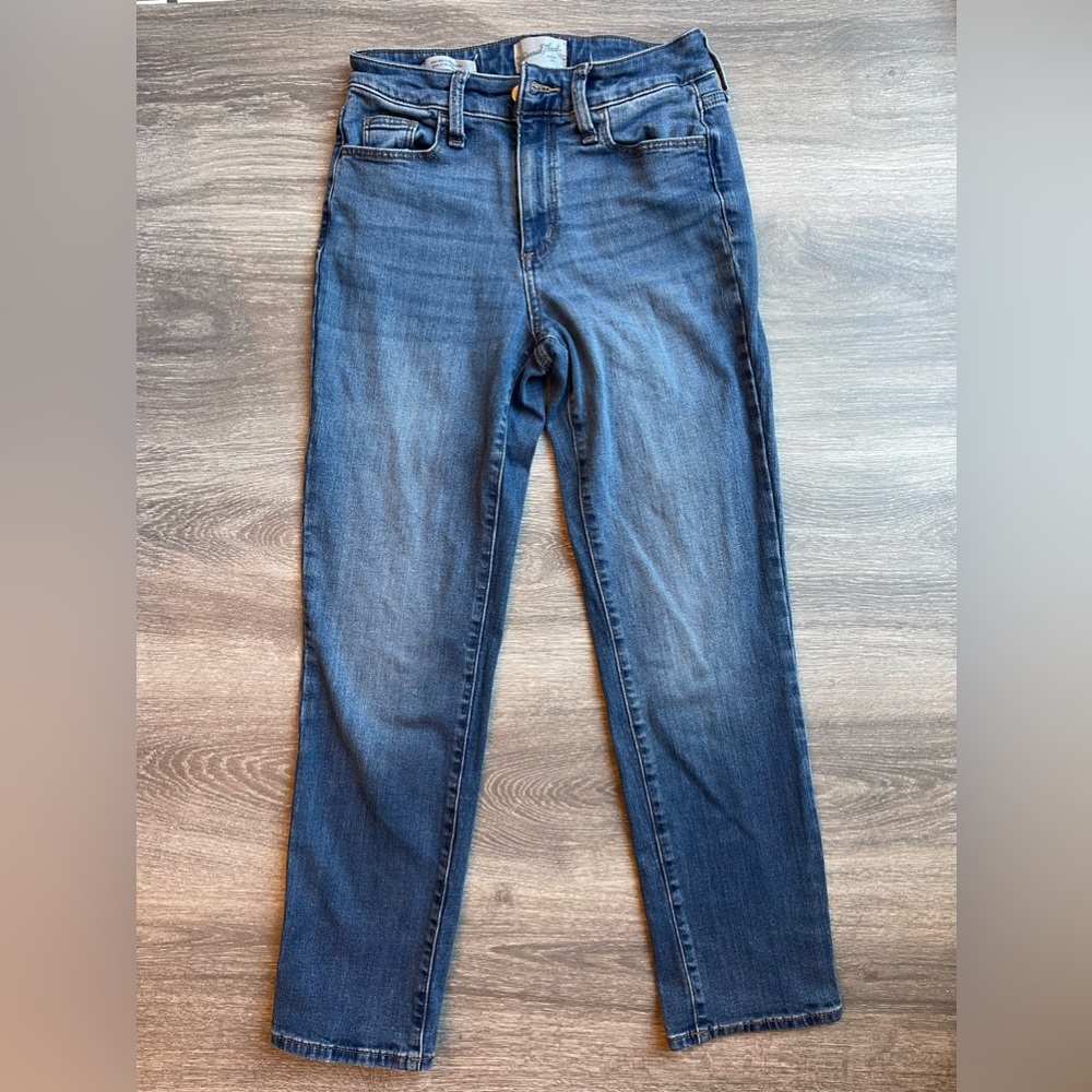 Universal Thread High Rise Slim Straight Jeans, medium wash